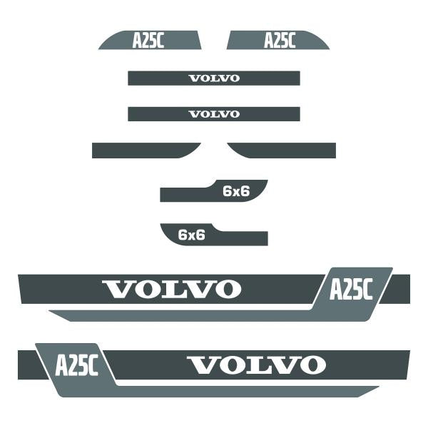 Volvo A25C Decals Stickers