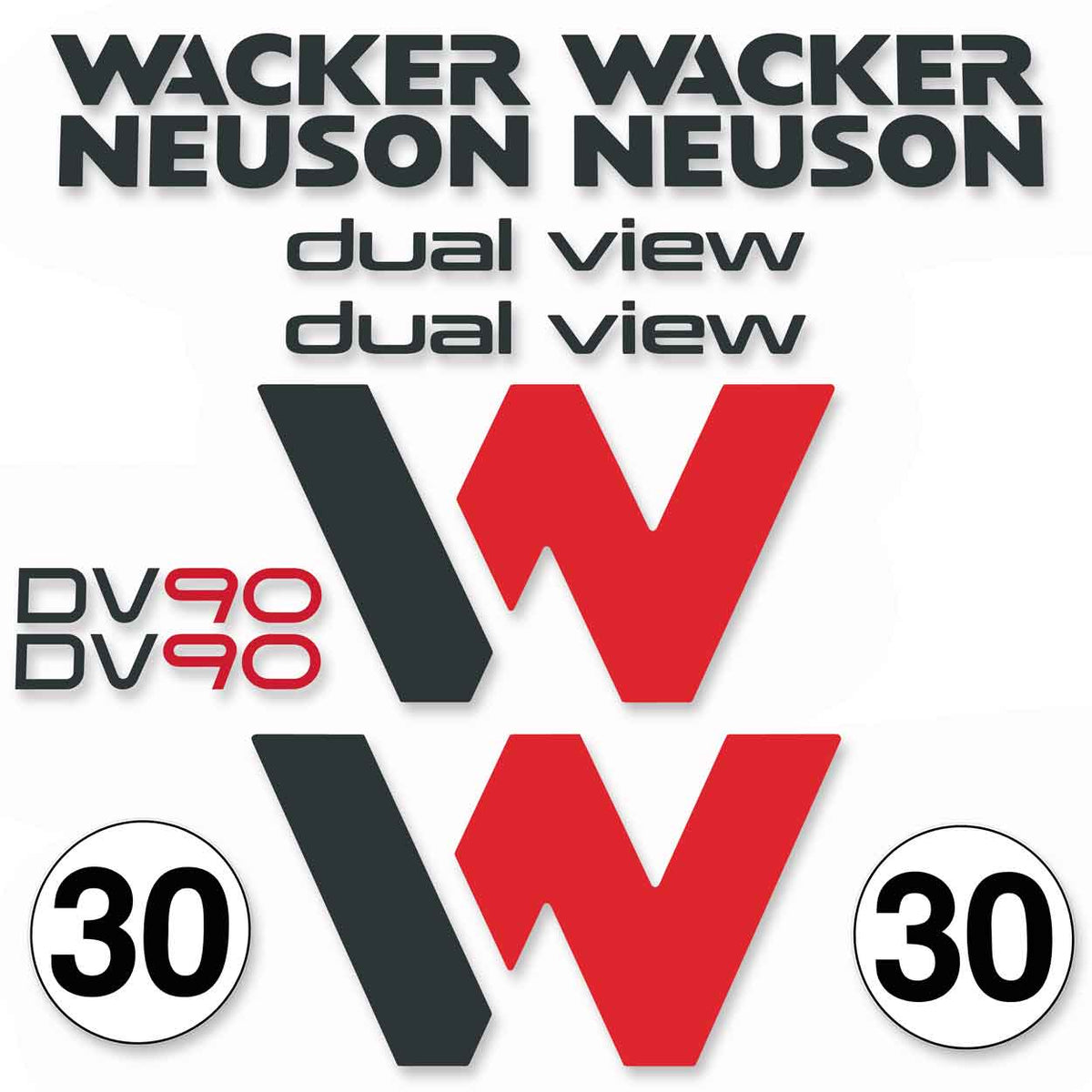 Wacker Neuson DV90 Decals
