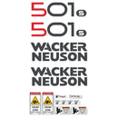 Wacker Neuson 501 S Decals - Skid Steer