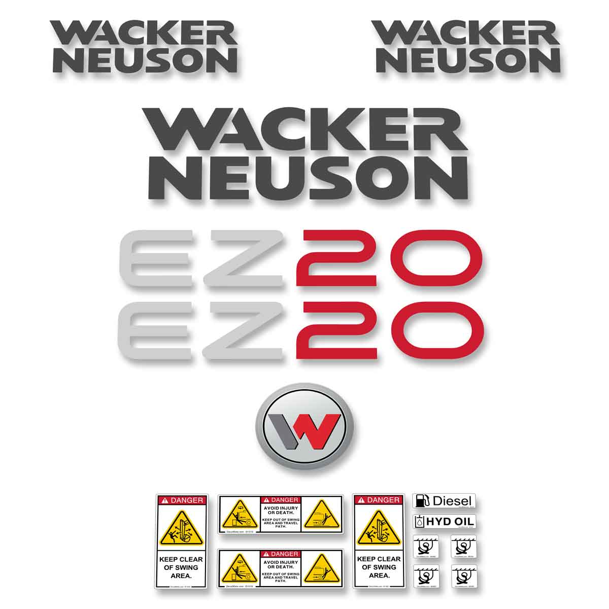 Wacker Neuson EZ20 Decals
