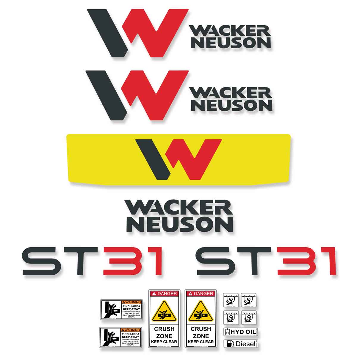 Wacker Neuson ST31 Decals