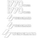 Weidemann 1770 CX50 Decal Kit - Wheel Loader