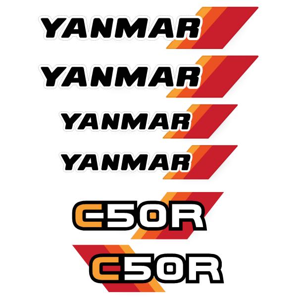 Yanmar C50R Decal Kit - Tracked Dumper