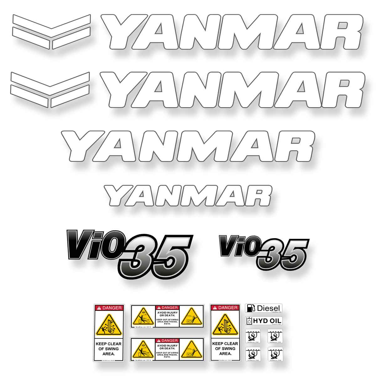 Yanmar Vio35-7 Decals