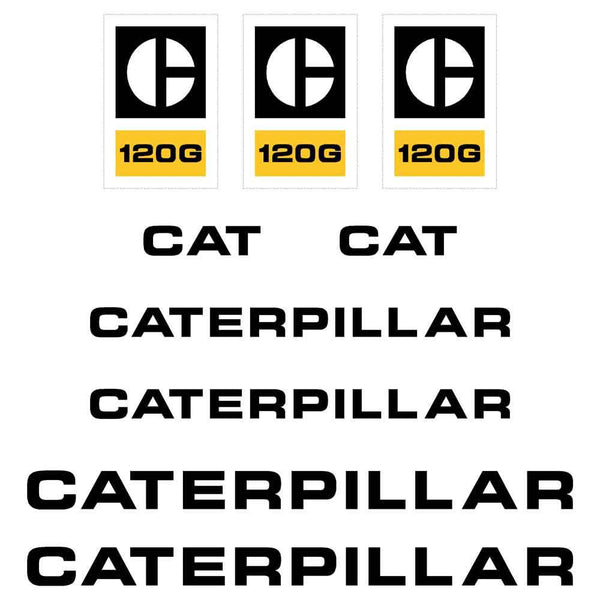 CAT 120G Decals Stickers
