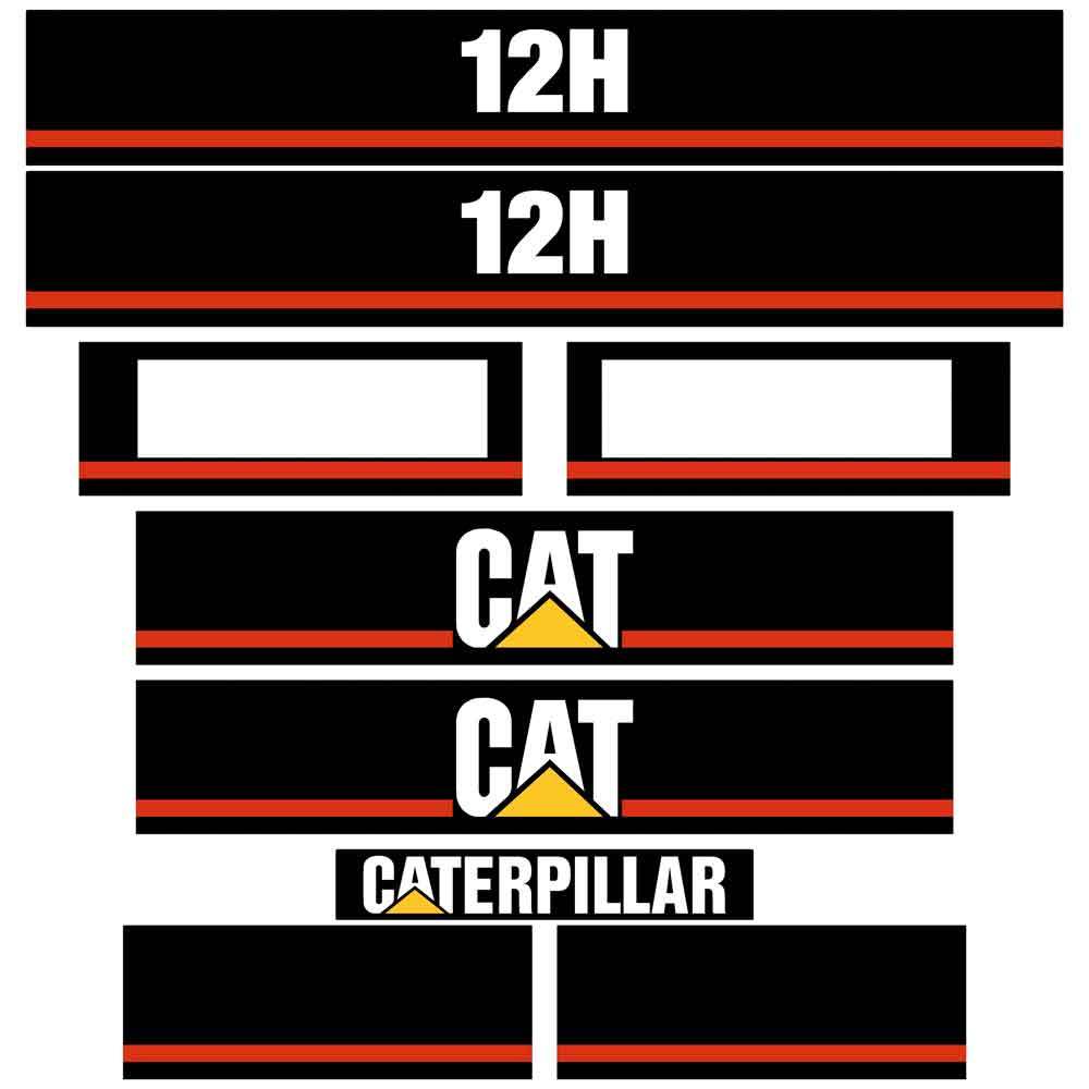 12H Decals Stickers Kit