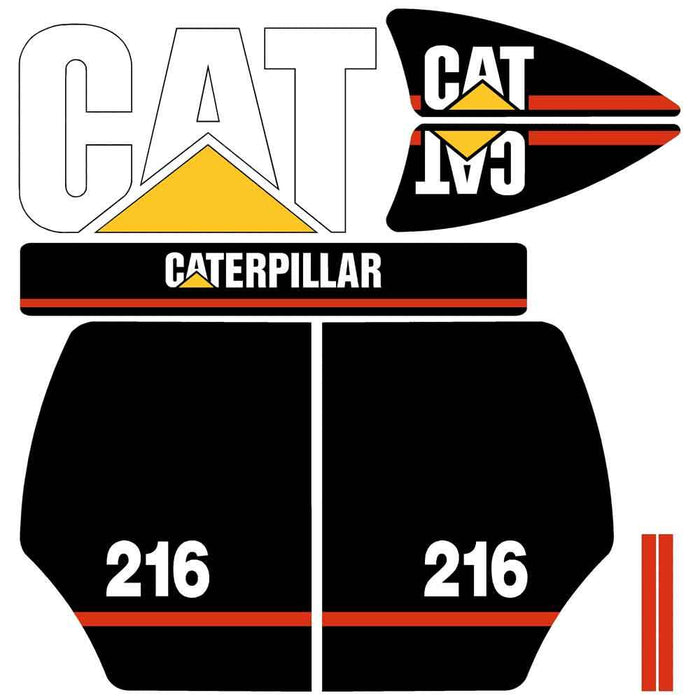 Cat 216 Decals Stickers