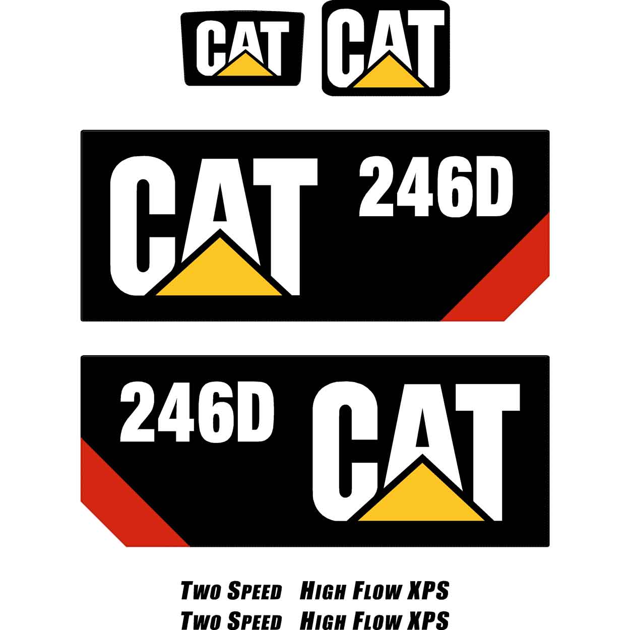 Cat 246D Decal Kit - Skid Steer