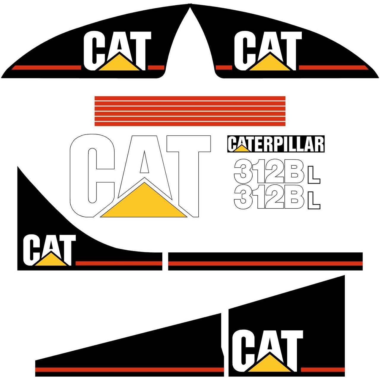 312BL Decals Stickers