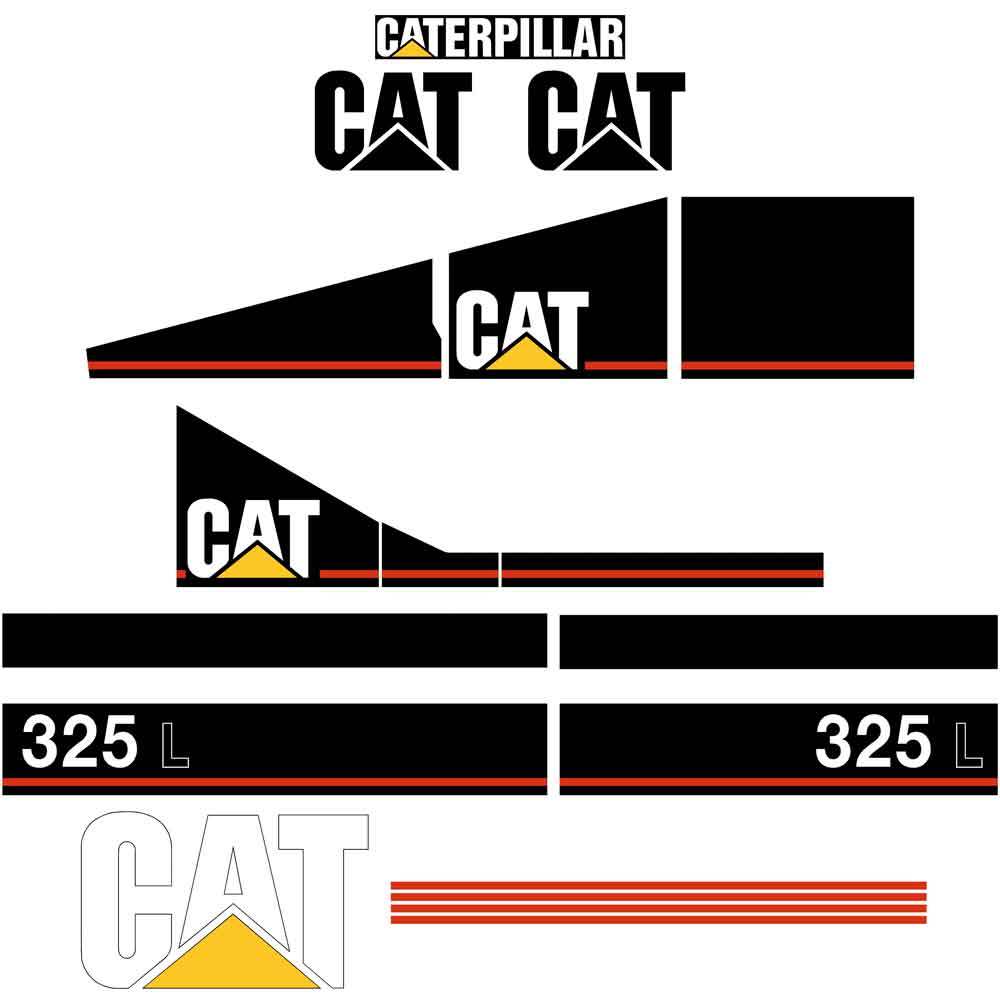 325 L Decals Stickers Set