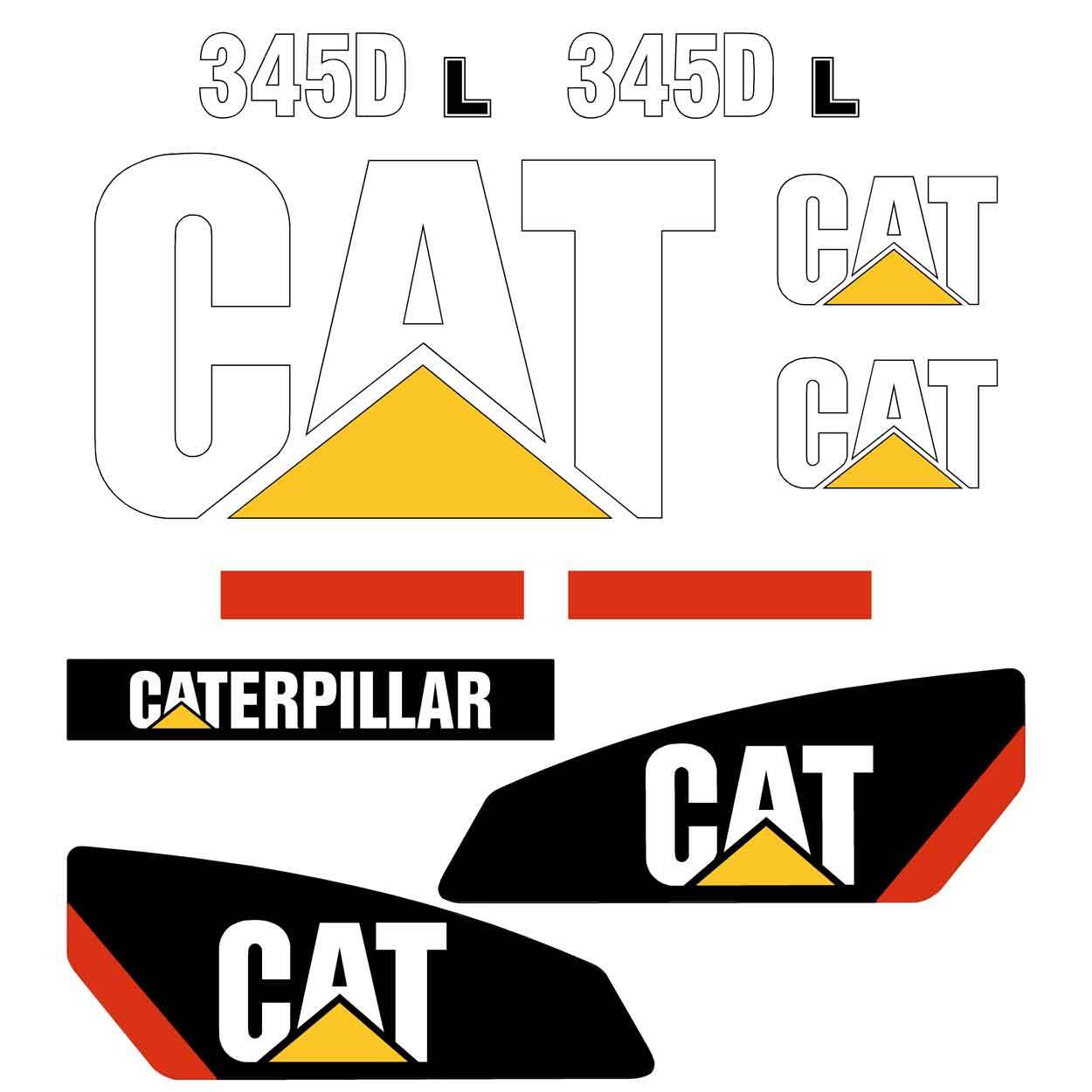 345D L Decals 