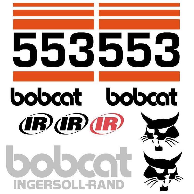 Bobcat 553 Decals Stickers