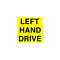 Left Hand Drive Safety Decal Sticker
