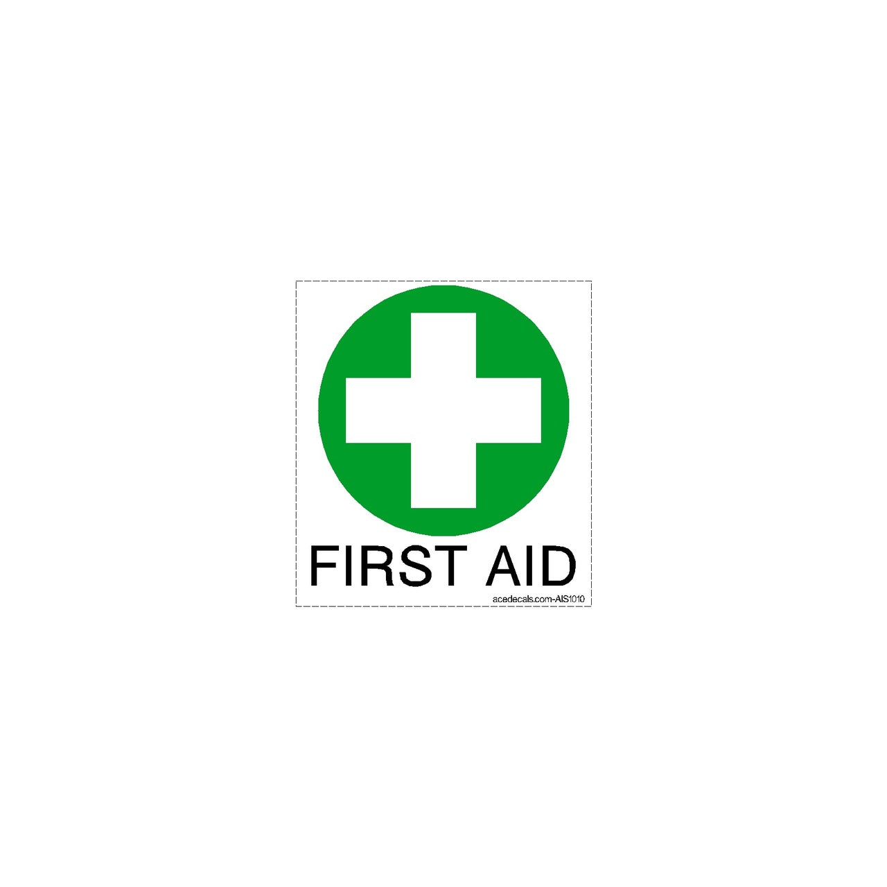 First Aid Decal