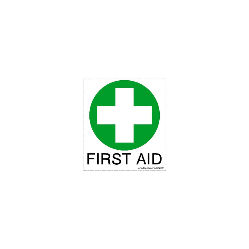 First Aid Decal