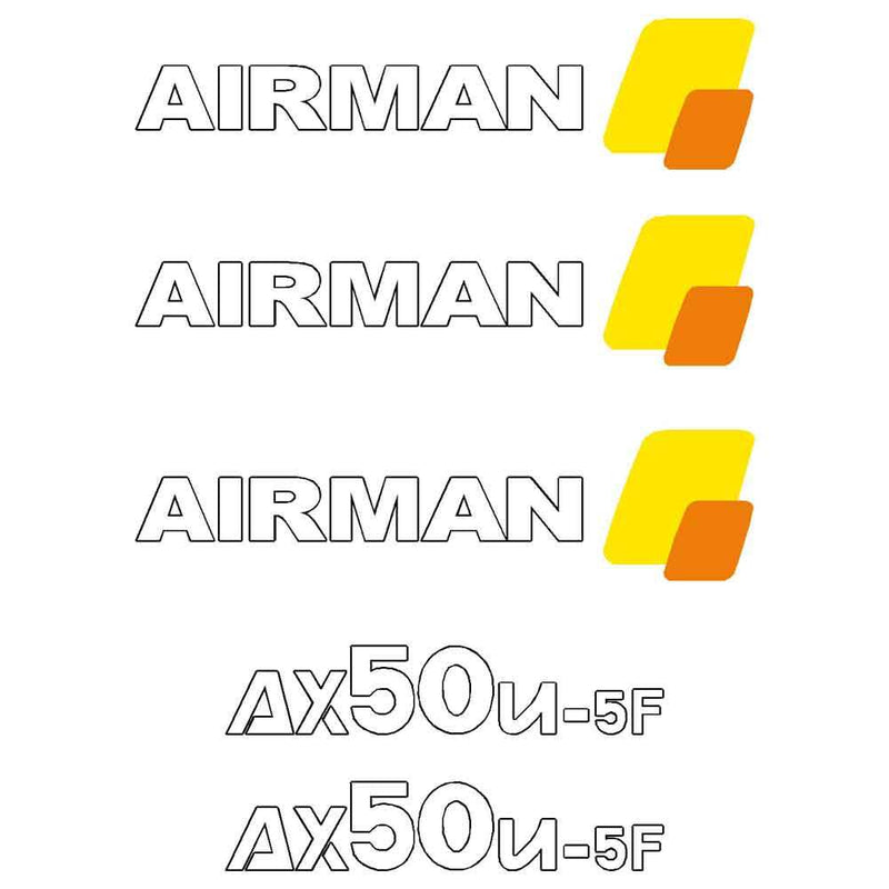 Airman AX50U-5 Decal Sticker Set