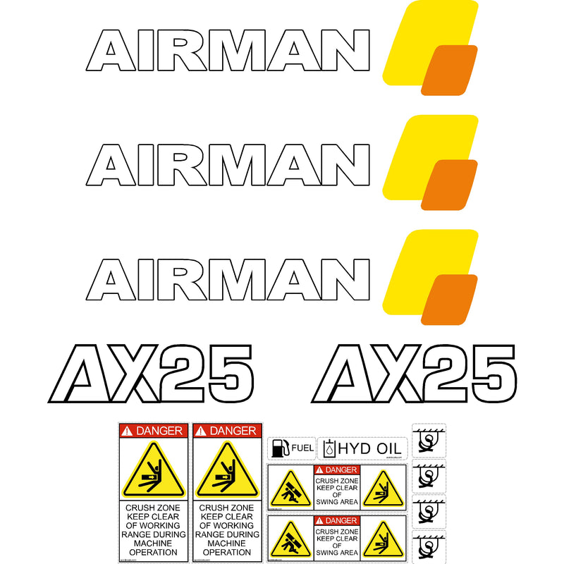 Airman AX25-2 Decals