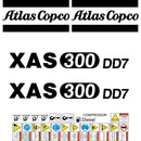 Atlas Copco XAS300 DD7 Decals