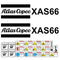 Atlas Copco XAS66 Compressor Decal Sticker Set