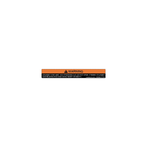 Warning High Pressure Gas Strut Decal 6577754