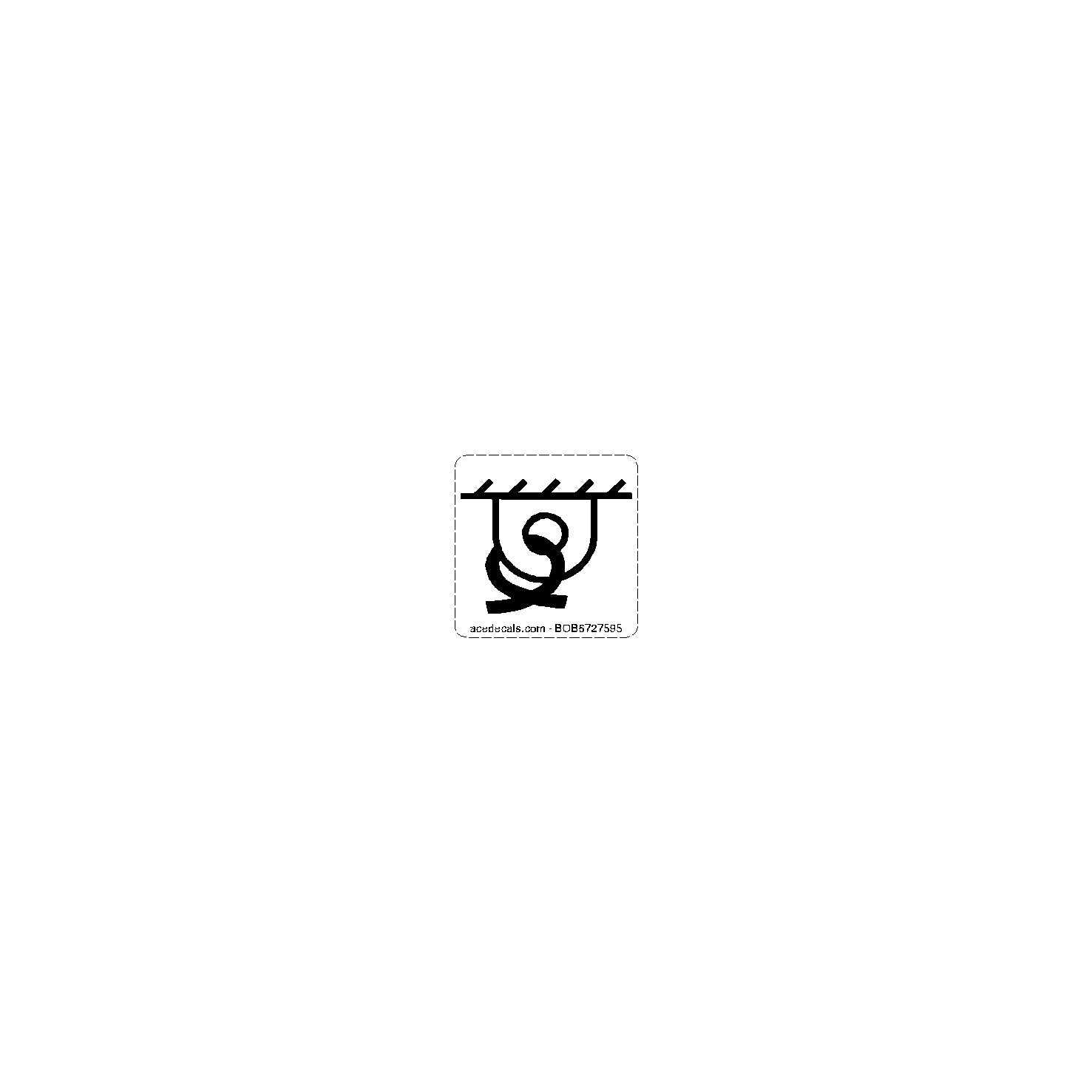Tie Down Decal 6727595