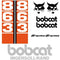 Bobcat 863 Decals Stickers - Ingersoll Rand Melroe Upright Orange Sides