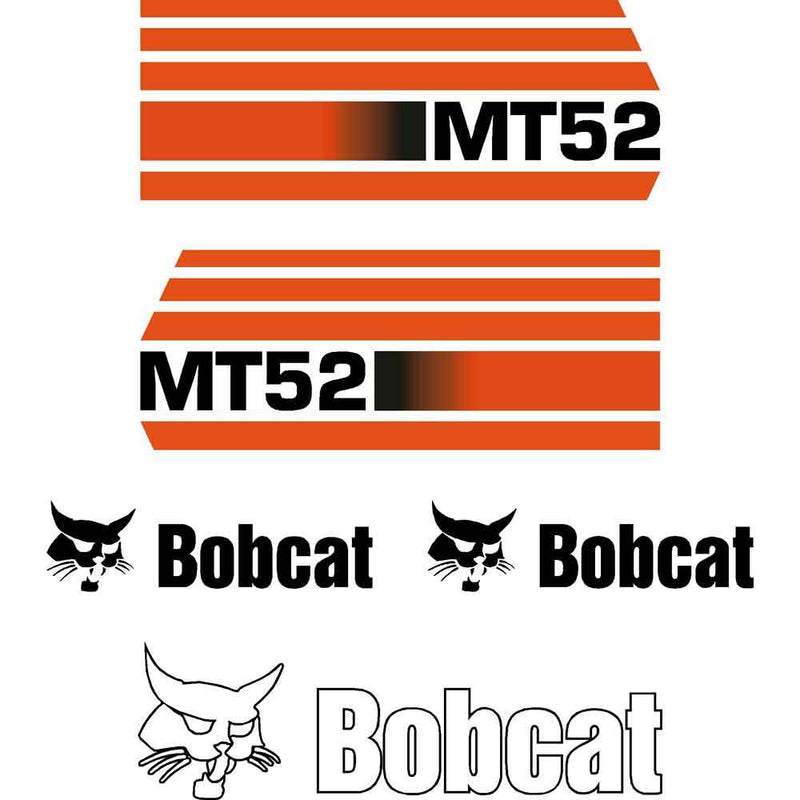 Bobcat MT52 Decals Later Model