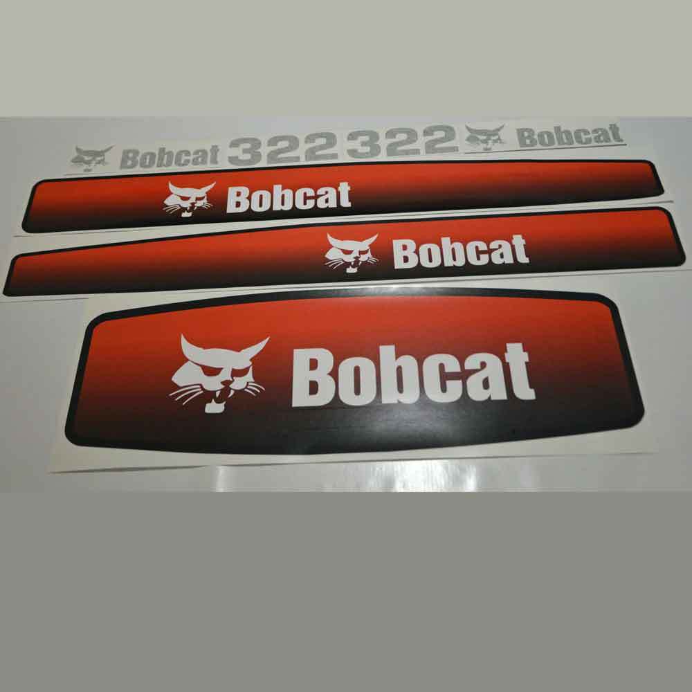 Bobcat 322 Mini Excavator Decal Set / Sticker Kit