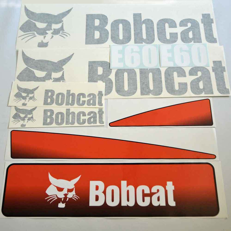 Bobcat E80 Decals Stickers Set