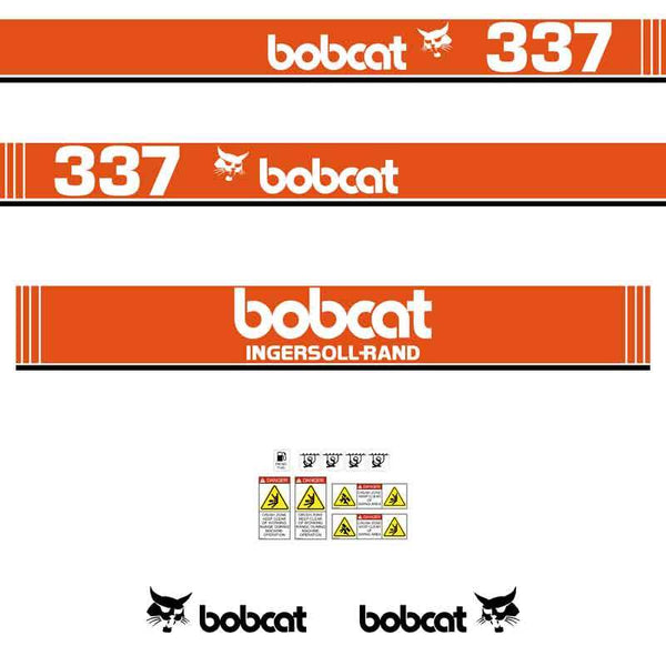 Bobcat 337 X Style Decal Sticker Set