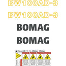 Bomag 100AD-3 Decals