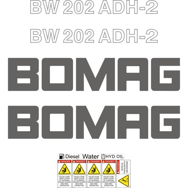 Bomag BW202ADH-2 Decals
