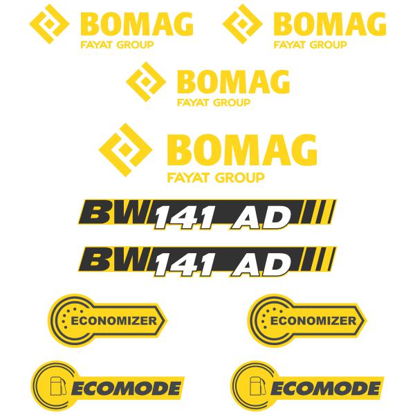 Bomag BW 141AD-5 Decals