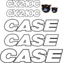 Case CX210C Decals Stickers Set - Later Style