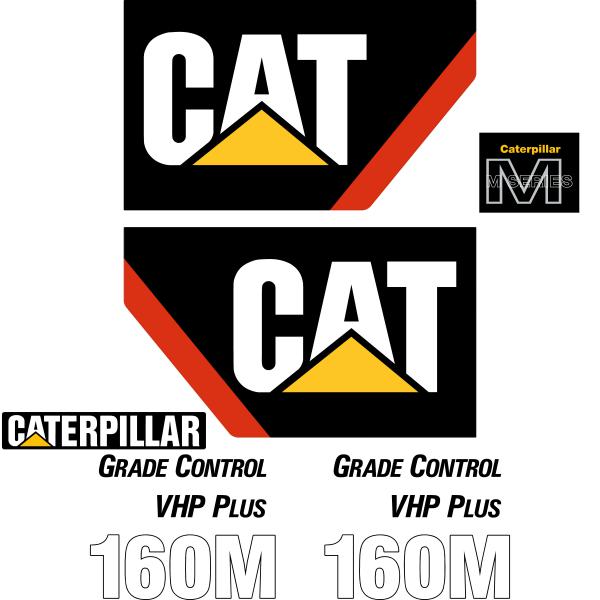 CAT 160M Decals Stickers Set