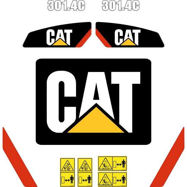 CAT 301.4C Decals