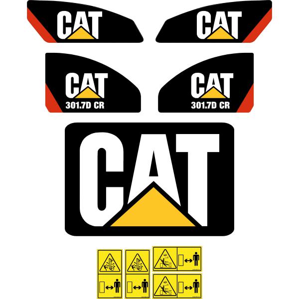 CAT 301.7D CR Decals