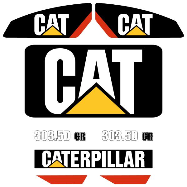 CAT 303.5D CR Decal Sticker Set