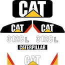 CAT 312CL Decals Stickers Kit