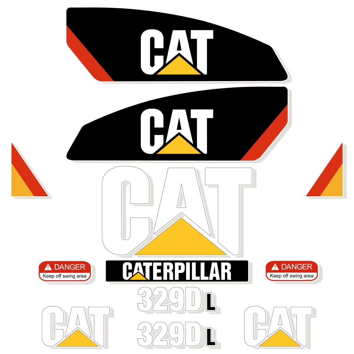 CAT 329D L Decal Kit