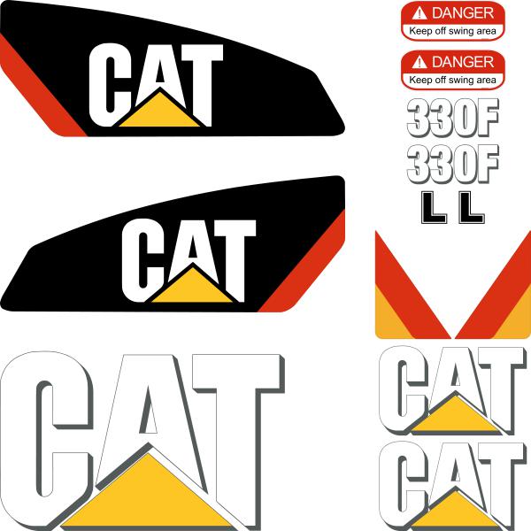 CAT 330F L Decals