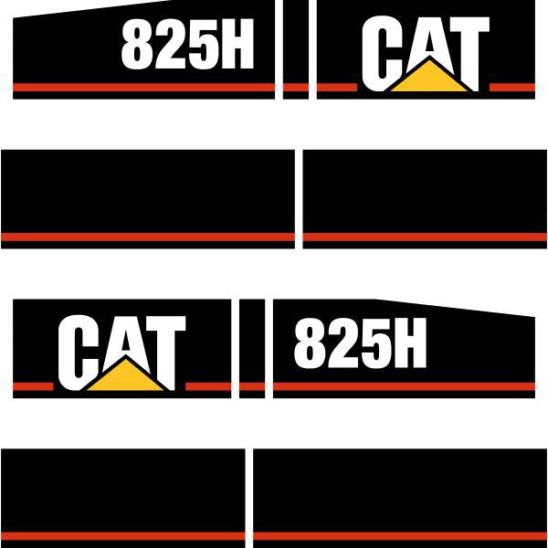 CAT 825H Decals Stickers