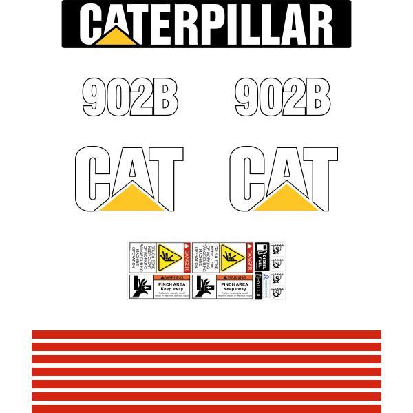 CAT 902B Decal Kit - Wheel Loader