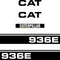 CAT 936E Decals