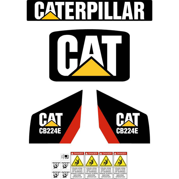 CAT CB224E Decals 2008 Up