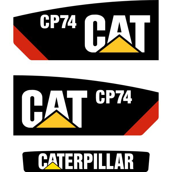CAT CP74 Decals Stickers kit