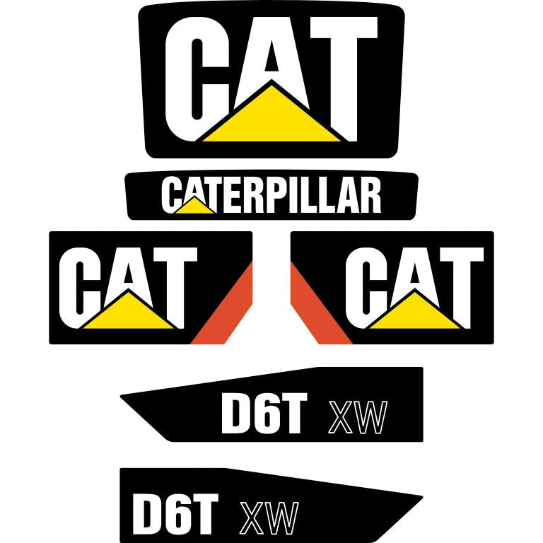 CAT D6T XW Later Decals 
