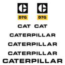 CAT D7G Decals