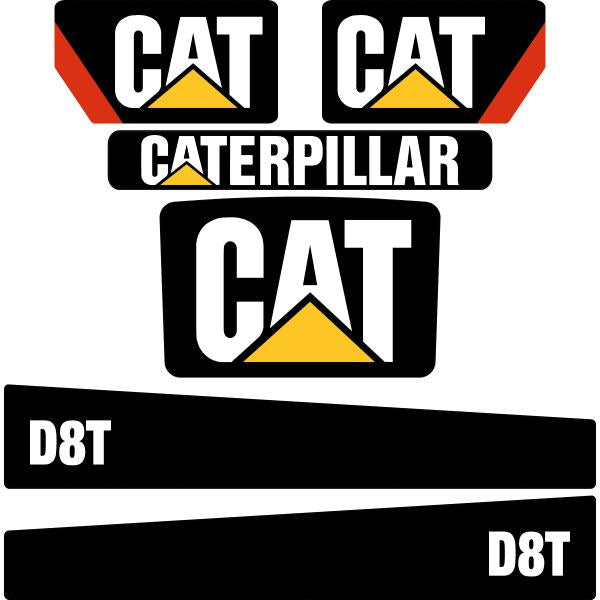 CAT D8T Decals