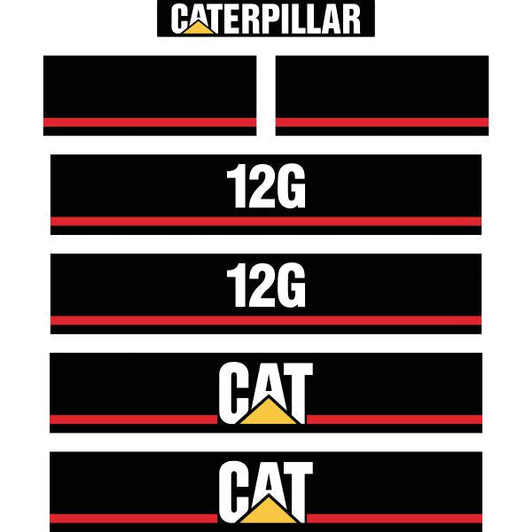 CAT 12G Decal Kit